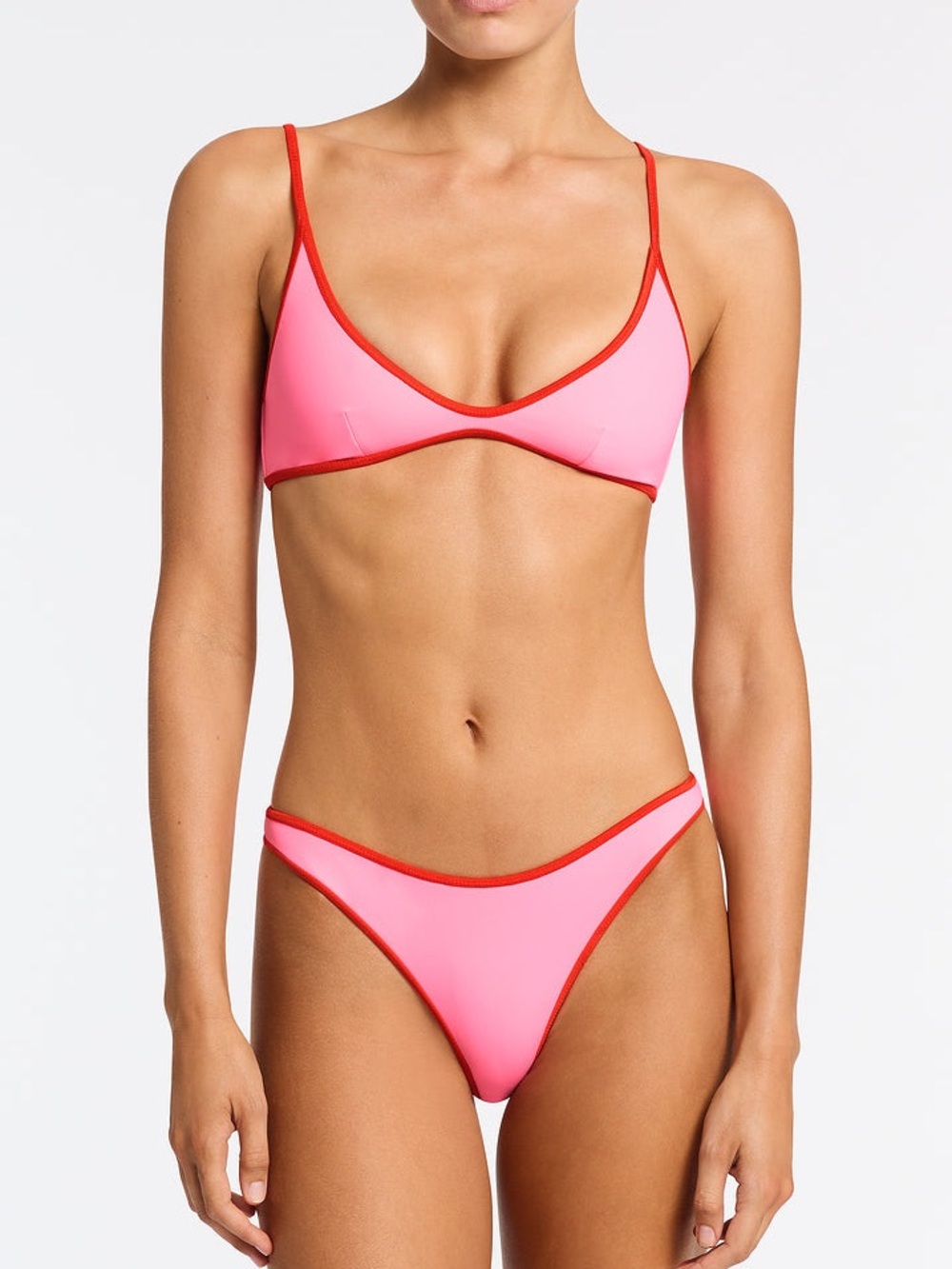 NWT TRIANGL MAIA DORE Pink Scoop Bikini Set